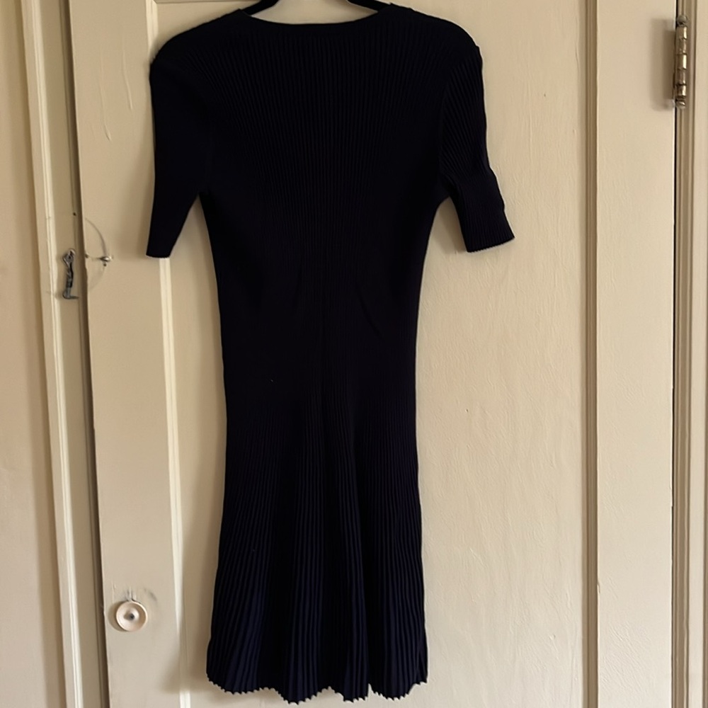 COS navy blue rib knit dress - Picture 3 of 3